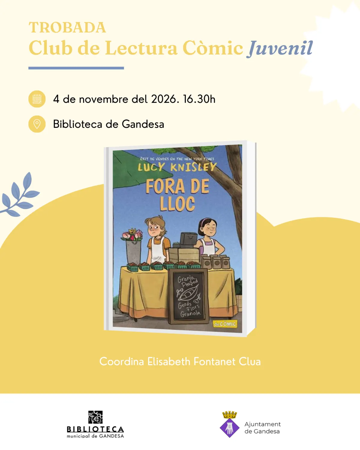 Cartell: Club de Lectura Còmic Juvenil